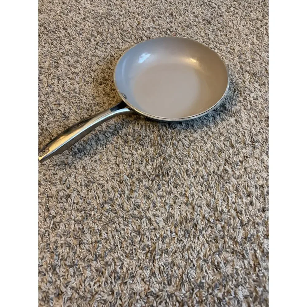Gotham Steel 8” Copper Non Stick Frying Pans, Ceramic Non Toxic Frying Pans Blue